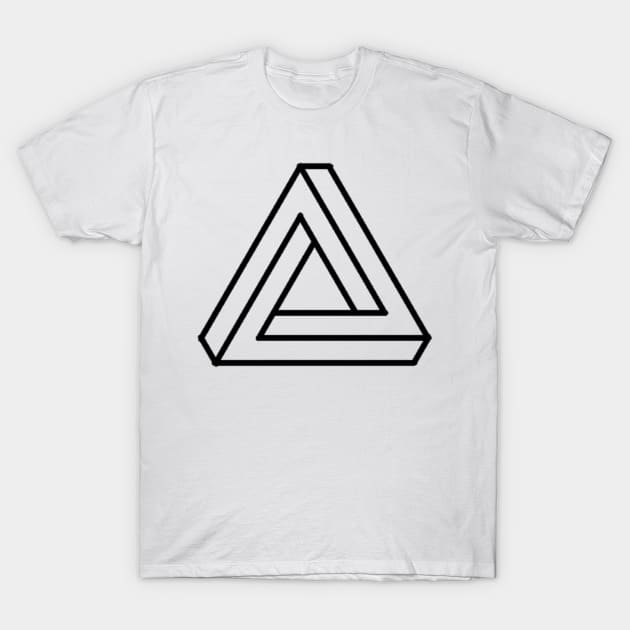 Penrose Triangle T-Shirt by TeeDraw